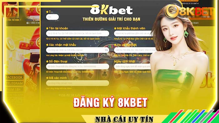 Điều kiện để đăng ký 8kbet thành công