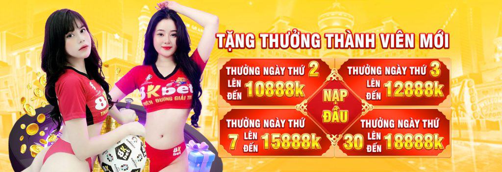 8kbetvn tặng thưởng khi đăng ký làm thành viên mới tại nhà cái